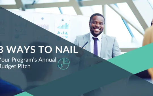 3 Ways to Nail Your Program's Annual Budget Pitch with male African American Music Teacher smiling as he hears approval for his capital expenditure requests.