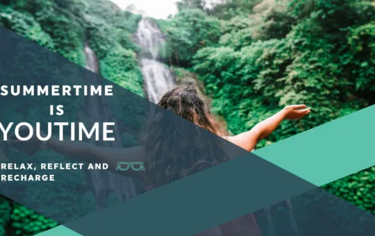 Fine Arts Professional enjoying a waterfall and making summertime YOU Time.